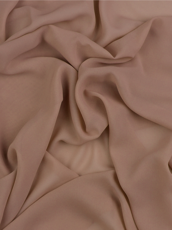 Mocha Brown Chiffon Scarf