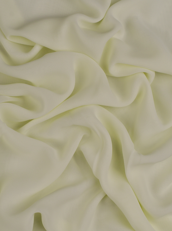 Ivory Cream Chiffon Scarf