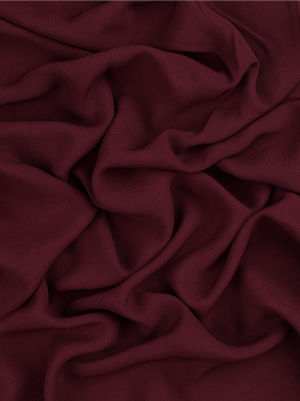 Burgundy Chiffon Scarf