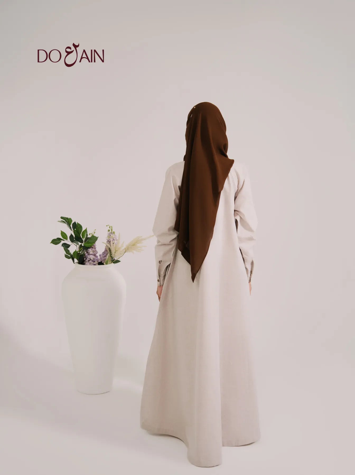 Anara by DOAIN – Chambray Summer Dress with Tailored Grace