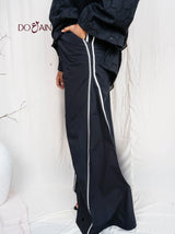 Anemone Black Co-ord – Chikan Kari Two-Piece with Embroidery