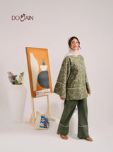 Ivy Co-Ord Set – Elegant Green Two-Piece with Embroidery