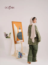 Ivy Co-Ord Set – Elegant Green Two-Piece with Embroidery