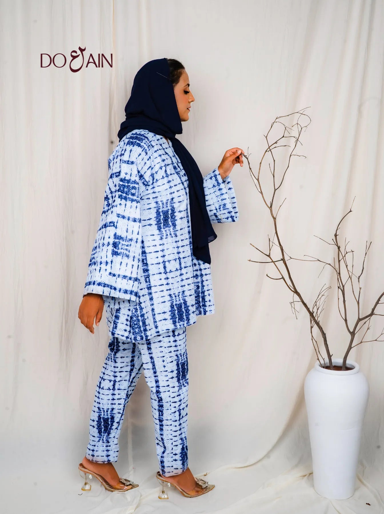 Bluebell Tie & Dye Co-ord – Embroidered Two-Piece Set