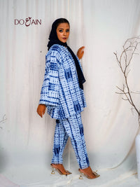 Bluebell Tie & Dye Co-ord – Embroidered Two-Piece Set