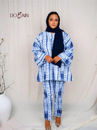 Bluebell Tie & Dye Co-ord – Embroidered Two-Piece Set