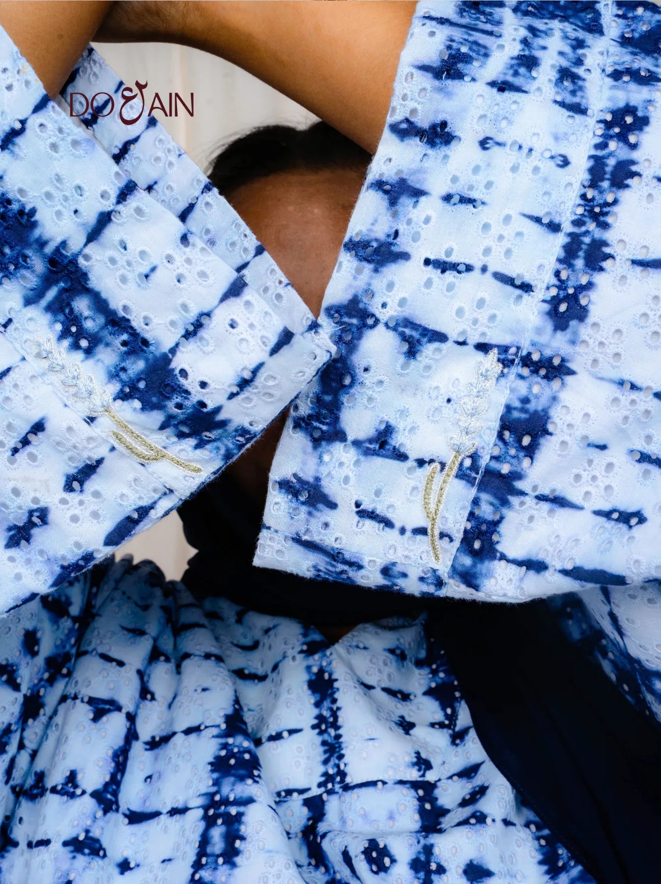 Bluebell Tie & Dye Co-ord – Embroidered Two-Piece Set