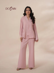 Blush Embroidered Co-Ord Set