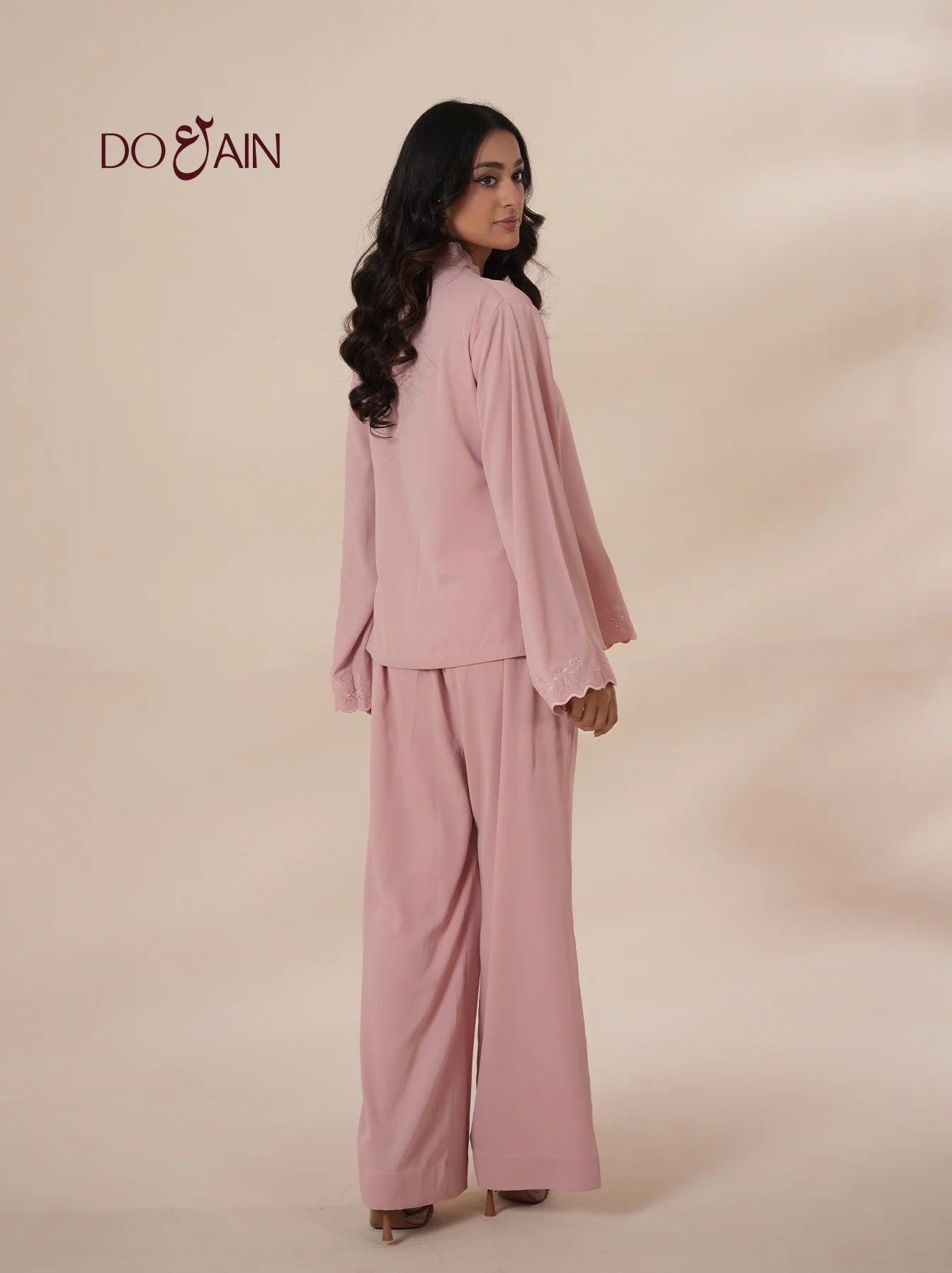 Blush Embroidered Co-Ord Set