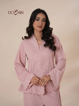 Blush Embroidered Co-Ord Set
