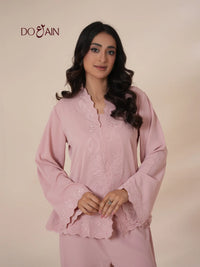 Blush Embroidered Co-Ord Set