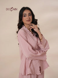 Blush Embroidered Co-Ord Set