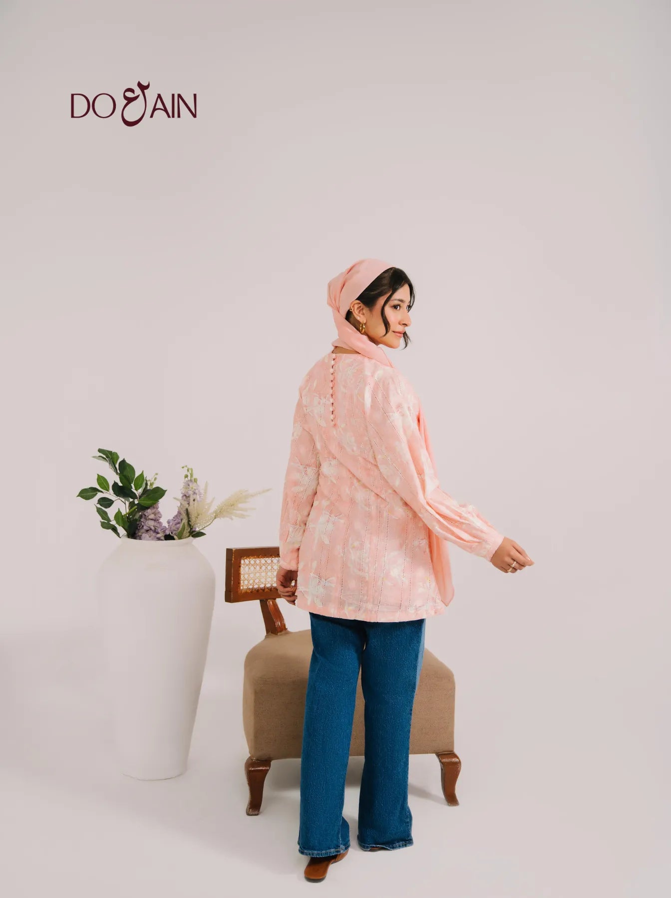 Camellia Blouse – Embroidered, Elegant & Versatile | DOAIN