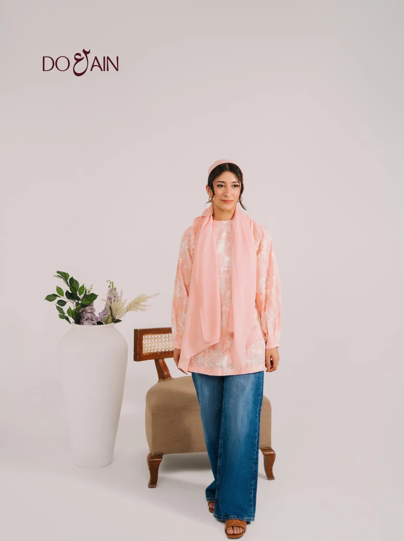 Camellia Blouse – Embroidered, Elegant & Versatile | DOAIN