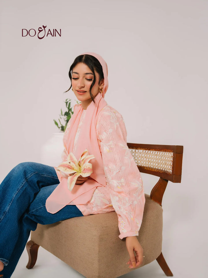 Camellia Blouse – Embroidered, Elegant & Versatile | DOAIN