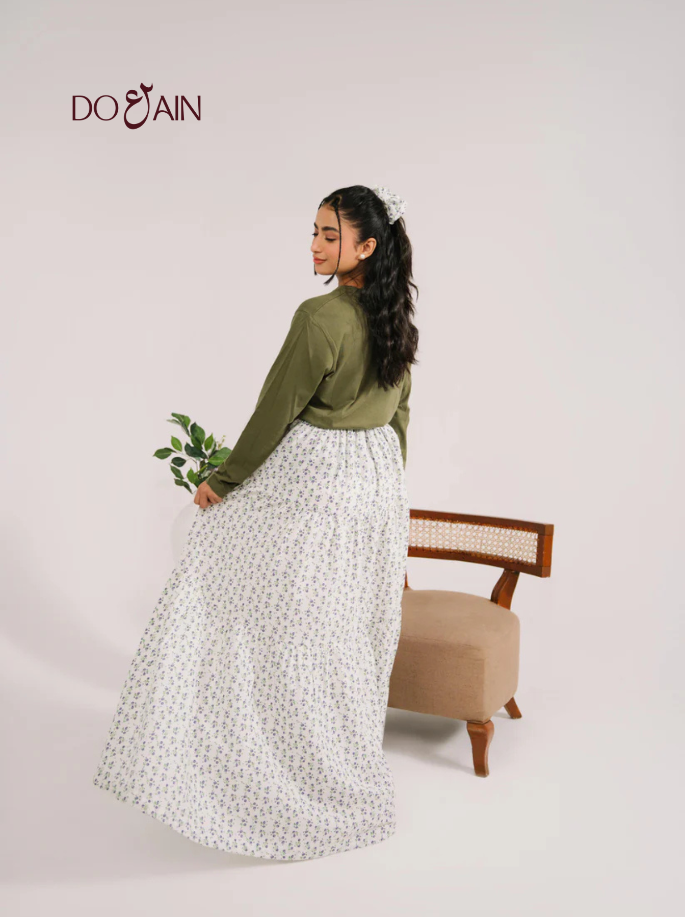 Floral Camellia Skirt – Light, Flowy & Perfect for Summer | DOAIN