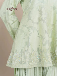 Cemile – Hand-Embellished Peplum & Sharara Ensemble | DOAIN