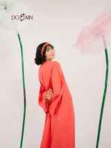 Crimson by DOAIN – Lightweight Statement Shrug in Deep Red