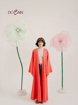 Crimson by DOAIN – Lightweight Statement Shrug in Deep Red