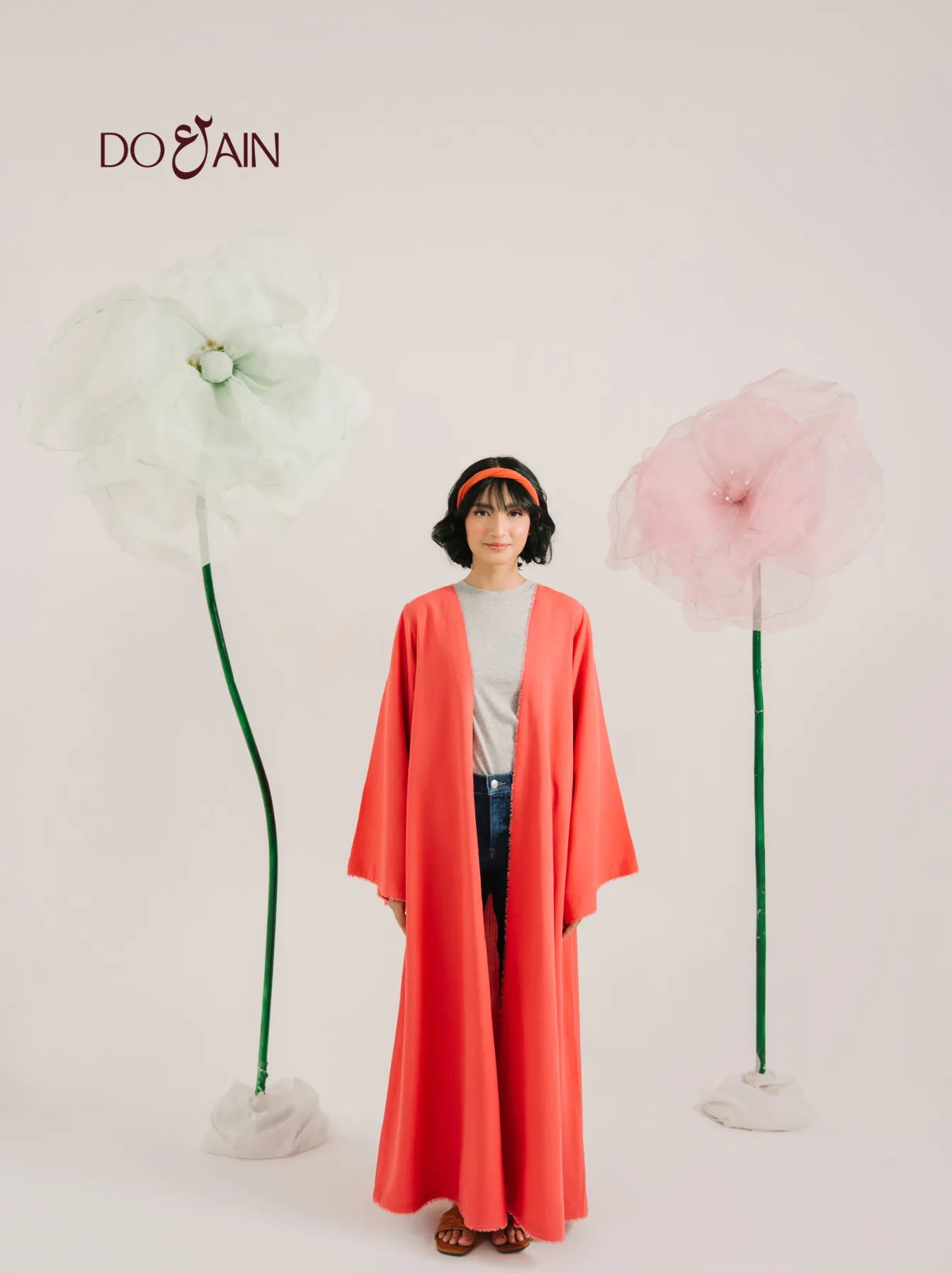 Crimson by DOAIN – Lightweight Statement Shrug in Deep Red