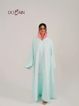 Peony Abaya – Elegant Mint Green Abaya with Relaxed Silhouette | Doain Official