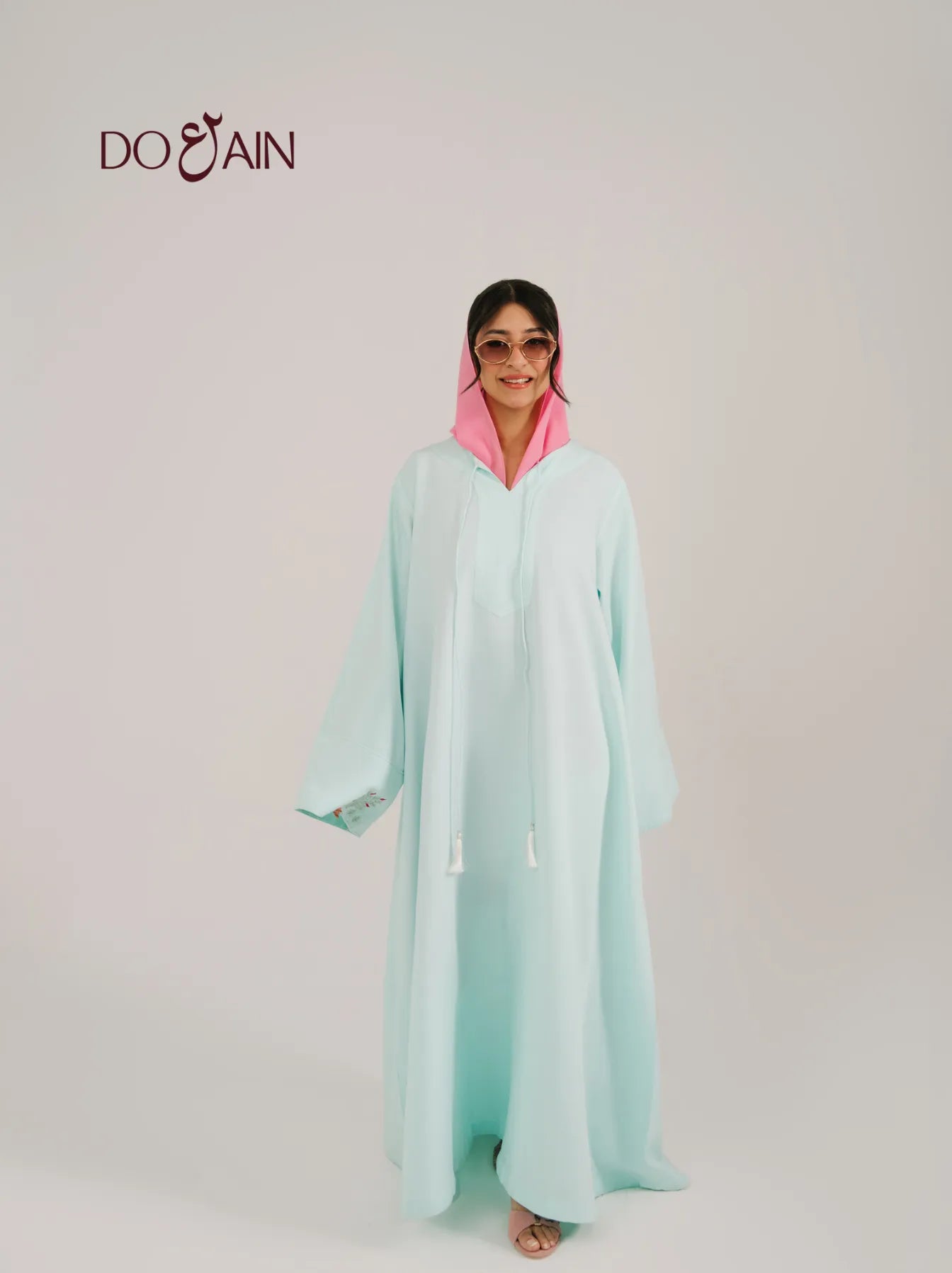 Peony Abaya – Elegant Mint Green Abaya with Relaxed Silhouette | Doain Official