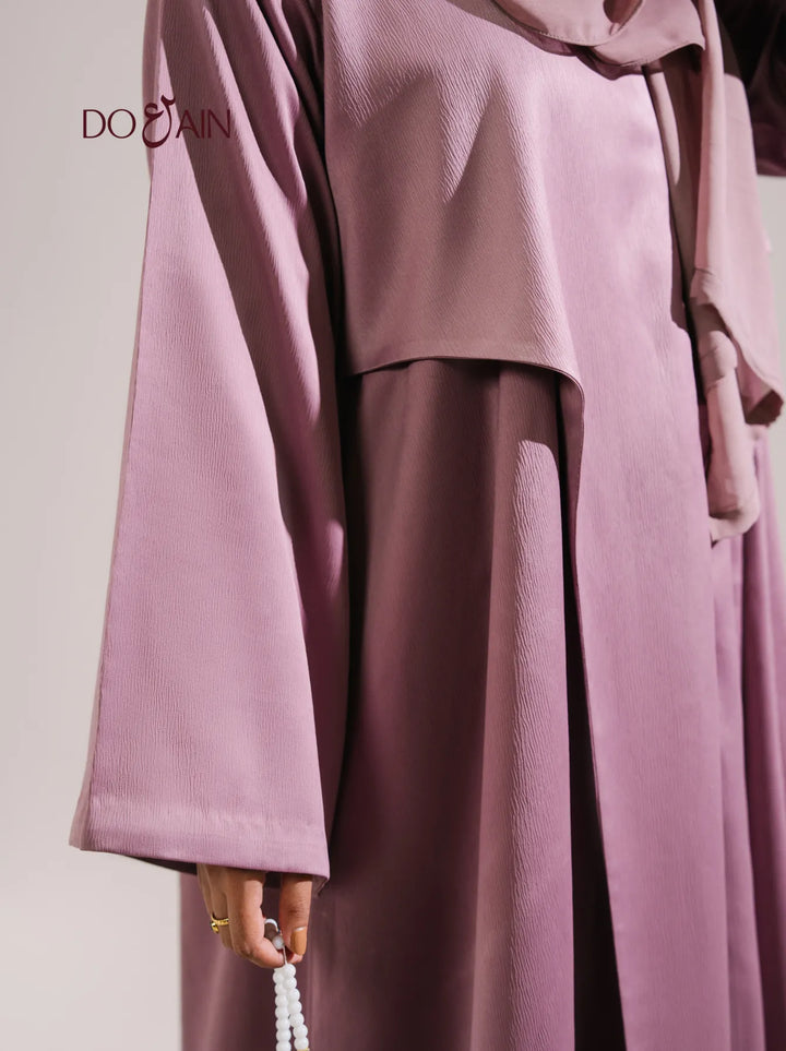 Violet Abaya – Elegant Breathable Abaya in Rich Violet Hue | Doain Official