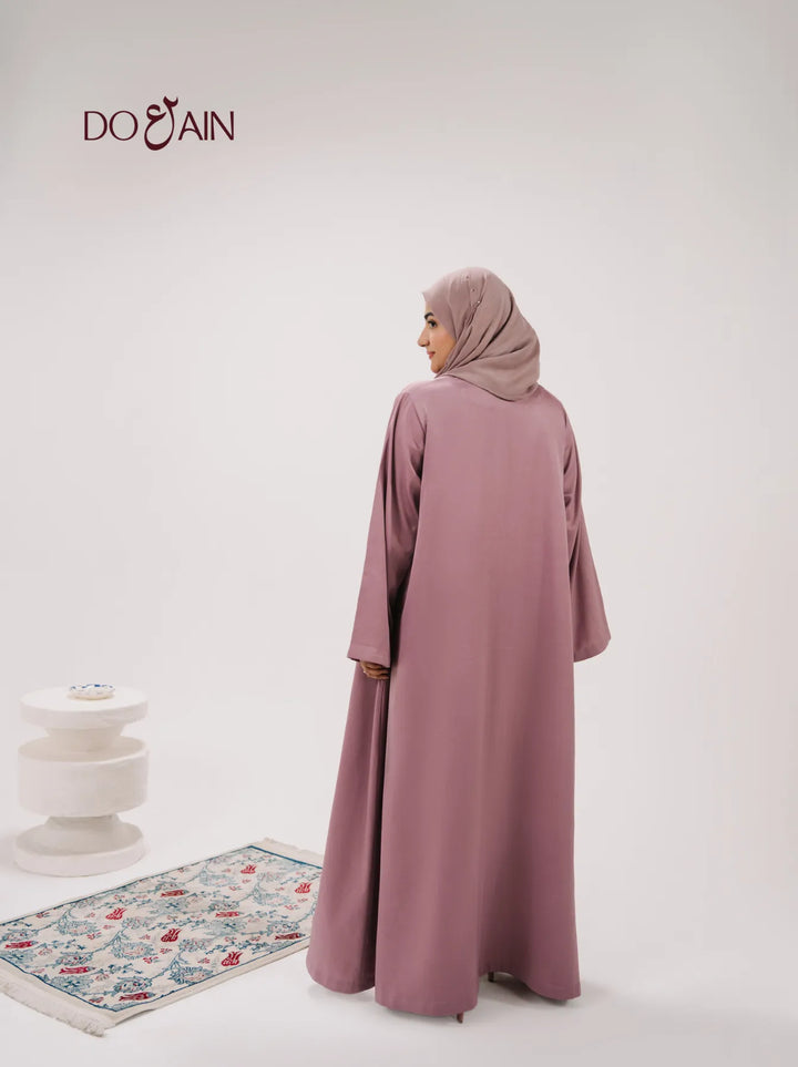 Violet Abaya – Elegant Breathable Abaya in Rich Violet Hue | Doain Official