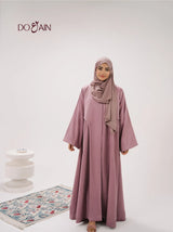 Violet Abaya – Elegant Breathable Abaya in Rich Violet Hue | Doain Official