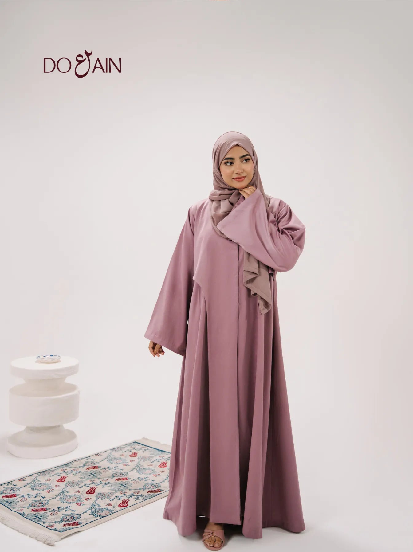 Violet Abaya – Elegant Breathable Abaya in Rich Violet Hue | Doain Official