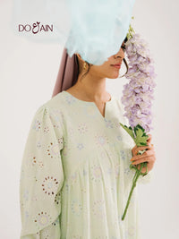 Evergreen Dress – Embroidered, Elegant & Timelessly Chic | DOAIN