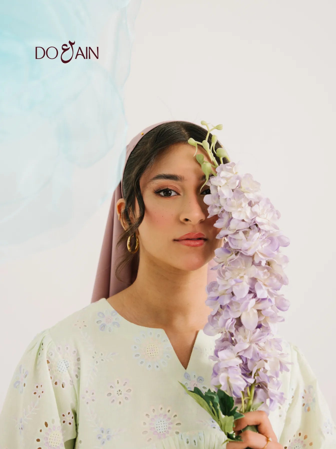 Evergreen Dress – Embroidered, Elegant & Timelessly Chic | DOAIN