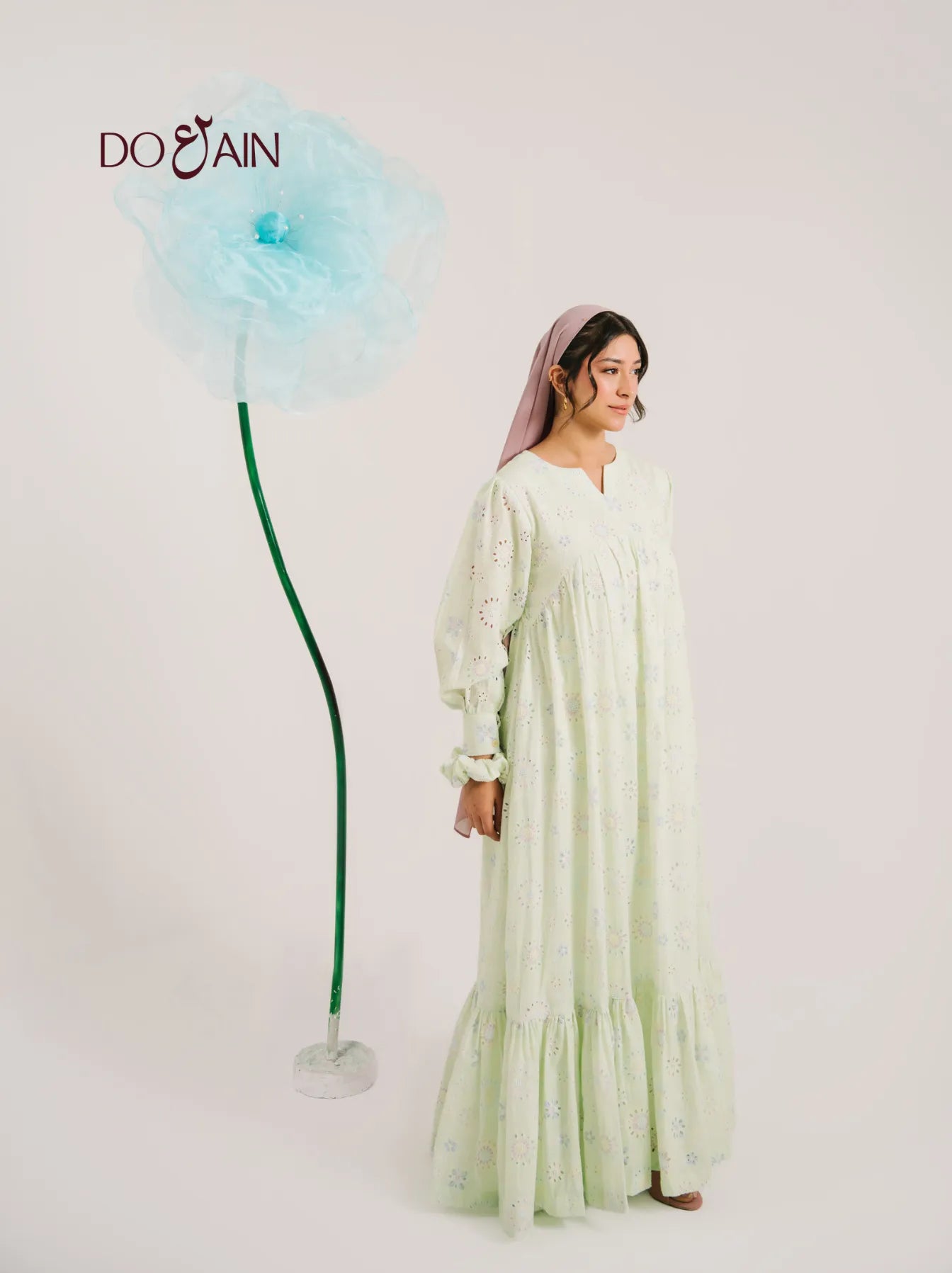 Evergreen by DOAIN – Light Chikankari Dress for Effortless Elegance