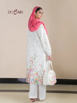 Haleh by DOAIN – Elegant Lace Two-Piece with Floral Embellishment