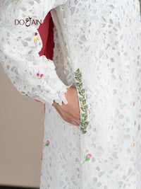 Haleh by DOAIN – Elegant Lace Two-Piece with Floral Embellishment