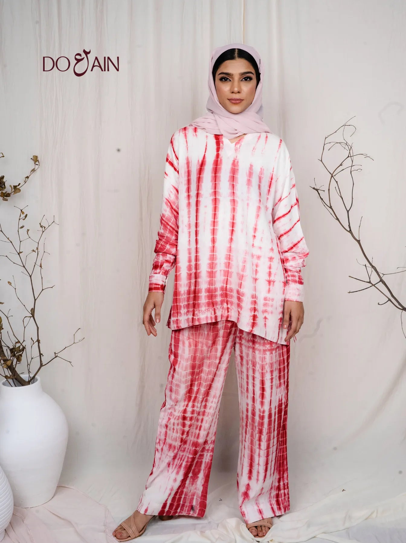 Hazel Tie & Dye Co-ord – Boho Chic Two-Piece with Embroidery