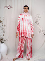 Hazel Tie & Dye Co-ord – Boho Chic Two-Piece with Embroidery