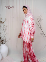 Hazel Tie & Dye Co-ord – Boho Chic Two-Piece with Embroidery