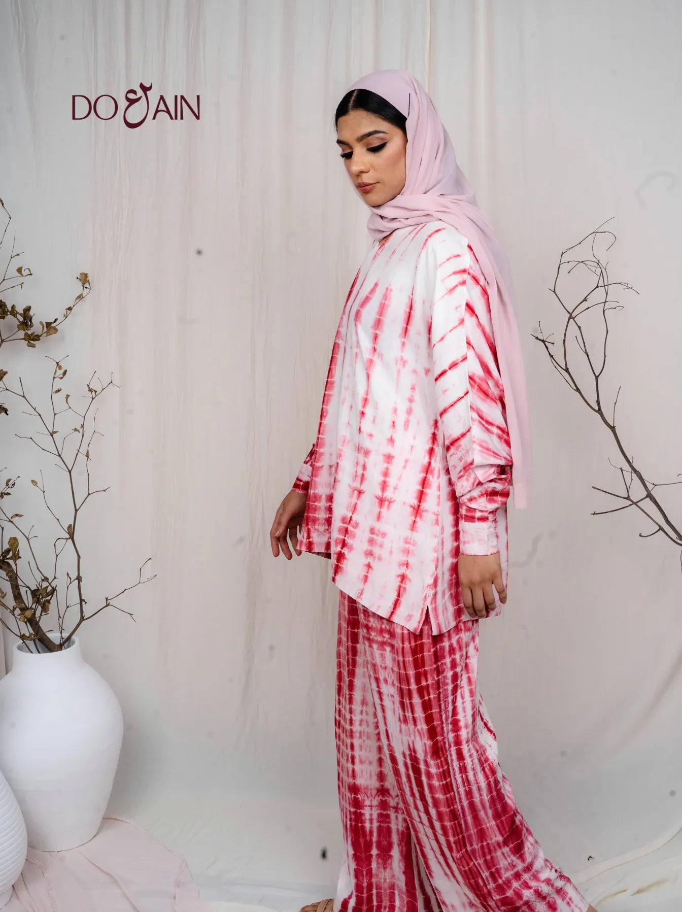 Hazel Tie & Dye Co-ord – Boho Chic Two-Piece with Embroidery