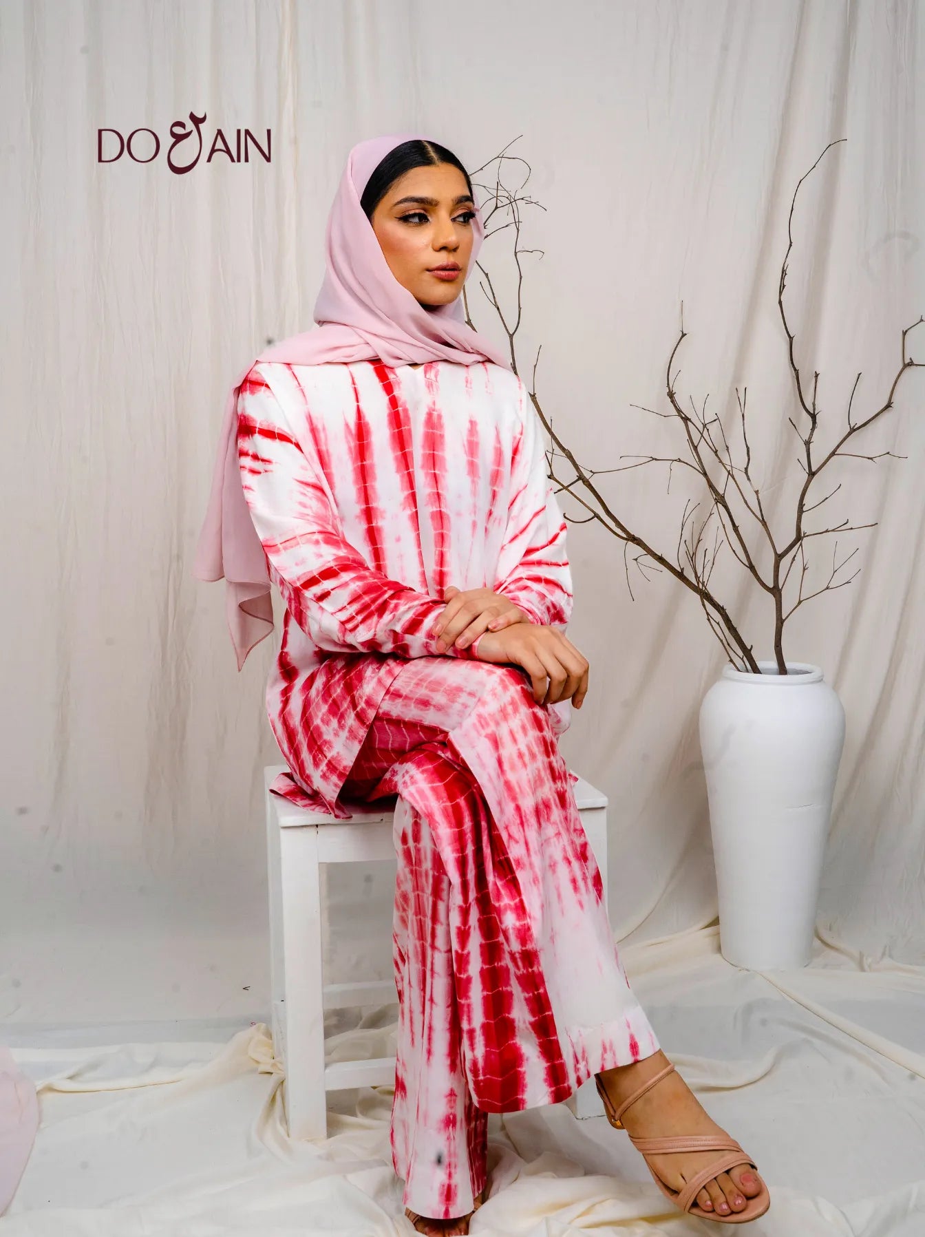 Hazel Tie & Dye Co-ord – Boho Chic Two-Piece with Embroidery