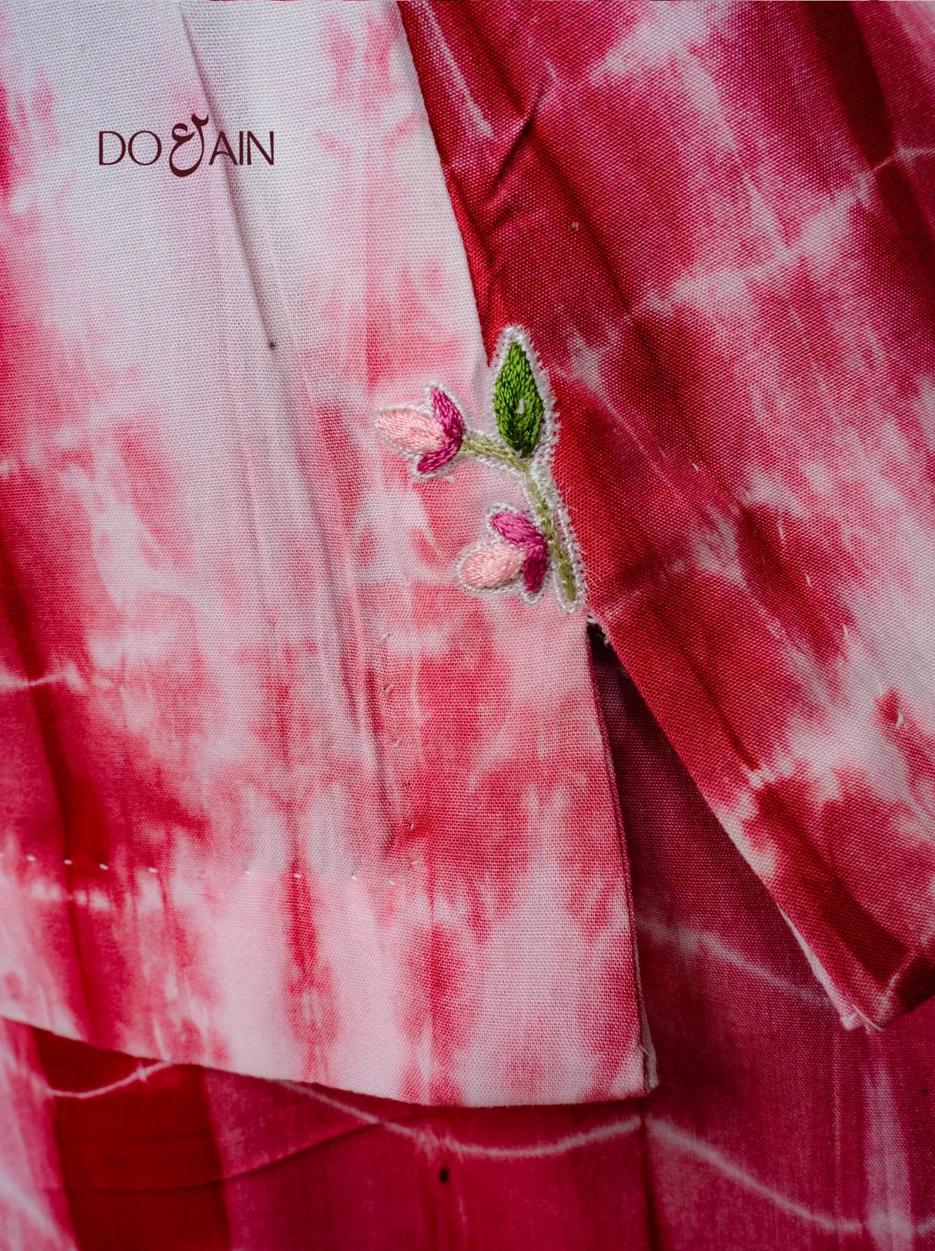 Hazel Tie & Dye Co-ord – Boho Chic Two-Piece with Embroidery