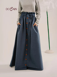 Heather Skirt – Soft Draping Silhouette in Elegant Tones | DOAIN