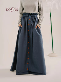 Heather Skirt – Soft Draping Silhouette in Elegant Tones | DOAIN