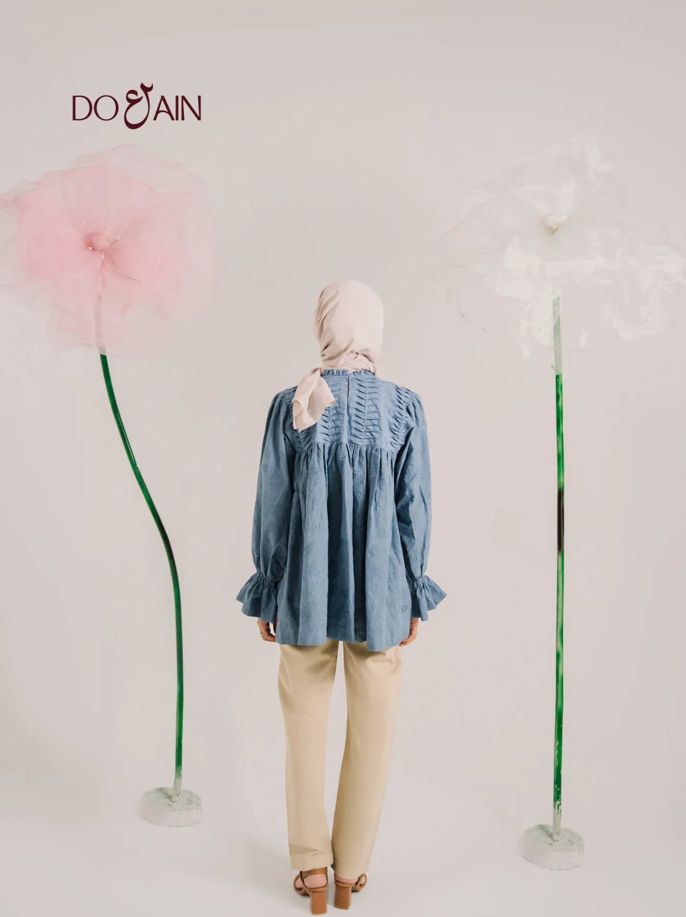 Iris Blouse by DOAIN – Lightweight Embroidered Elegance