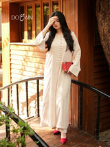 Ivory Panelled Long Co-Ord Set