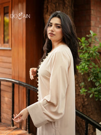 Ivory Panelled Long Co-Ord Set
