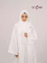 Jasmin Abaya – Elegant White, Lightweight & Breathable | DOAIN