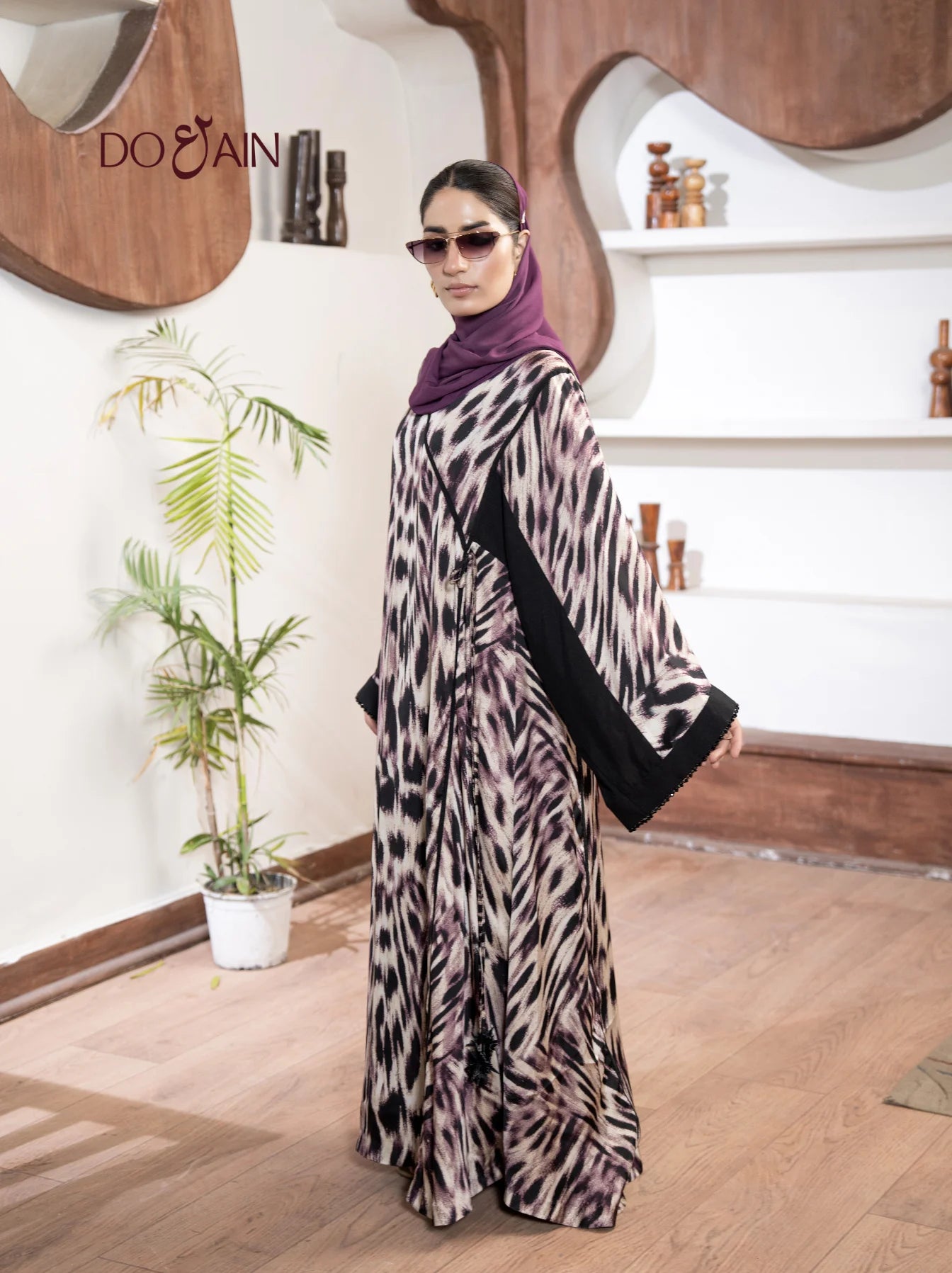Leopard Silk - Abaya