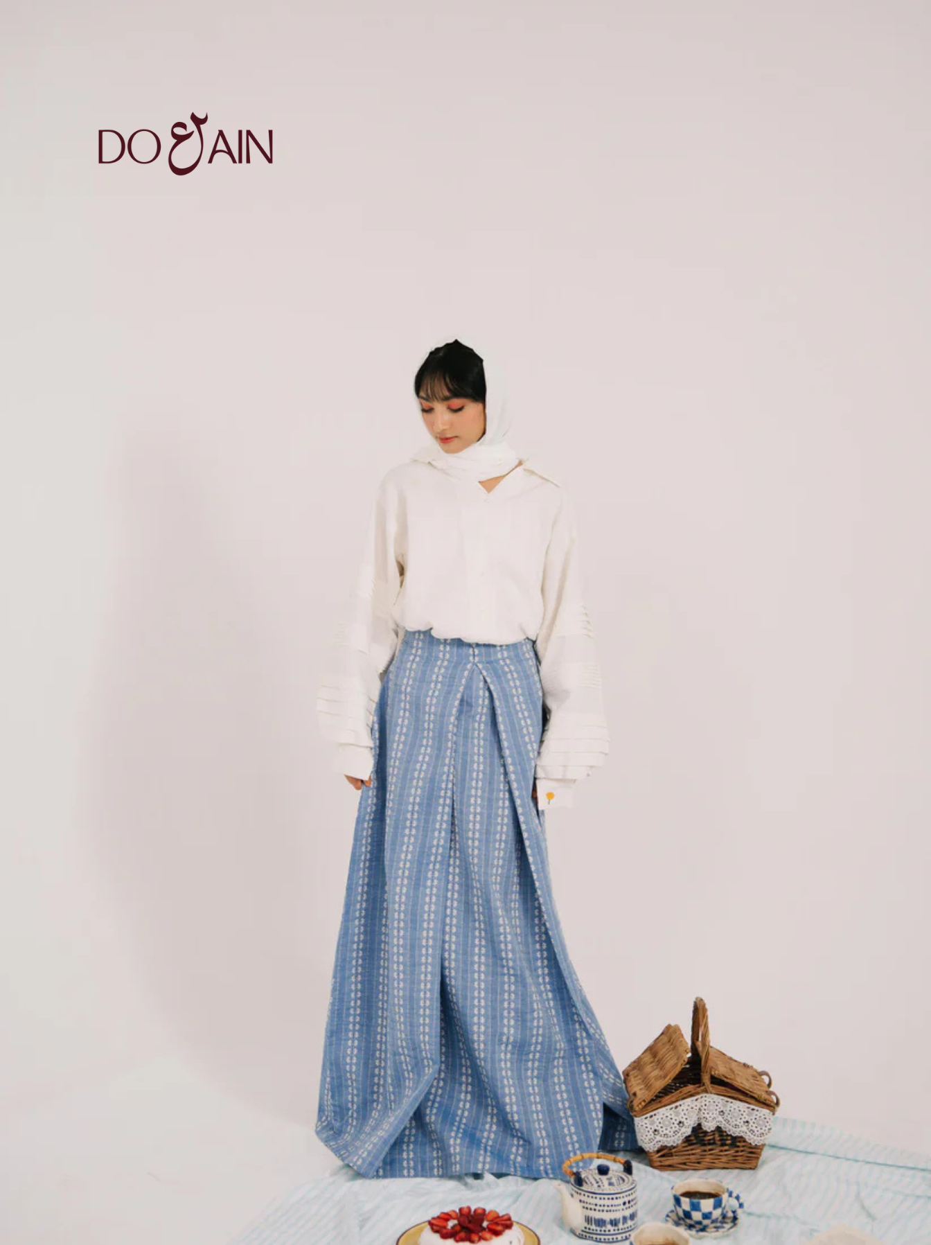 Lily Skirt – Soft Pleats, Romantic & Lightweight | DOAIN