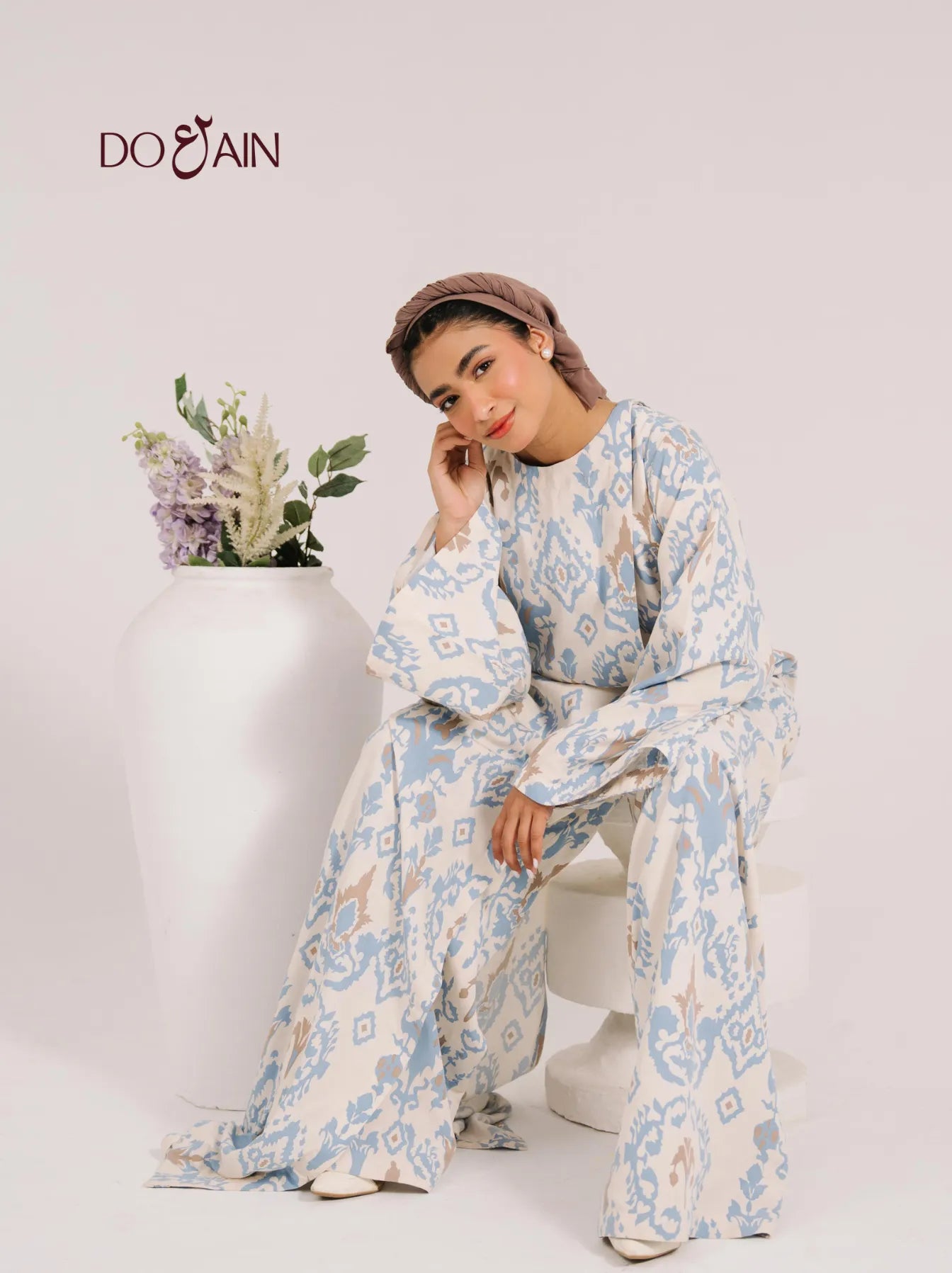 Linda by DOAIN – Flowy Summer Jumpsuit with Subtle Print